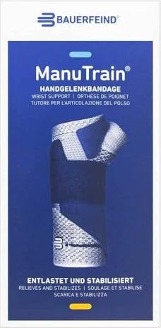Bauerfeind ManuTrain Handgelenkbandage rechts beige/natur