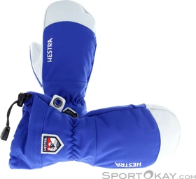Hestra Army Leather Heli Mitt Skihandschuhe royal blue