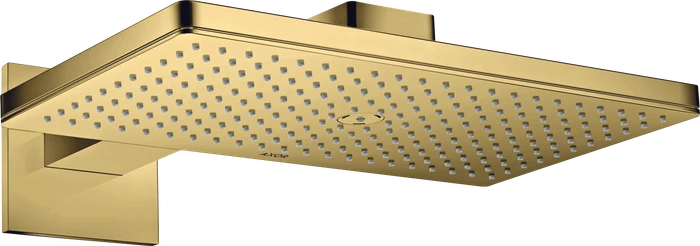 Hansgrohe Axor ShowerSolutions Kopfbrause 460/300 1jet eckig mit Brausearm polished goldoptik