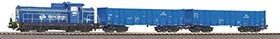 Piko - Spur H0 Start-Set - Start-Set PKP SM42 mit Bettung
