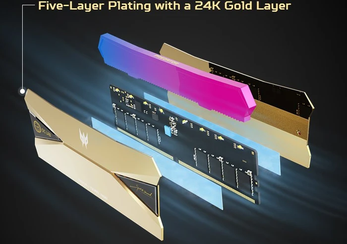 Acer Predator OC Lab Gold Edition Hera UDIMM 192GB Kit, DDR5-6000, CL28, 2RX8