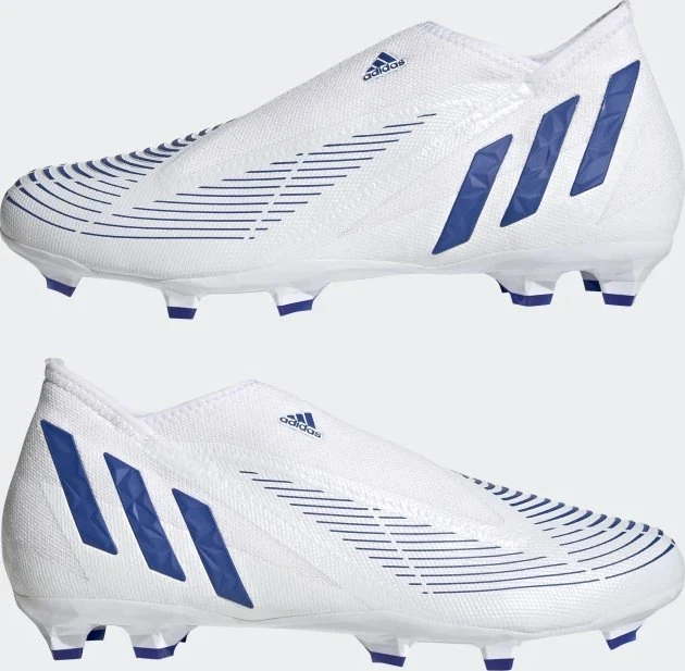 adidas Predator Edge.3 Laceless FG cloud white/hi-res blue (Herren)