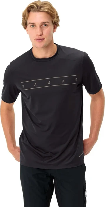 Vaude Qimsa Logo Funktionsshirt kurzarm schwarz (Herren)