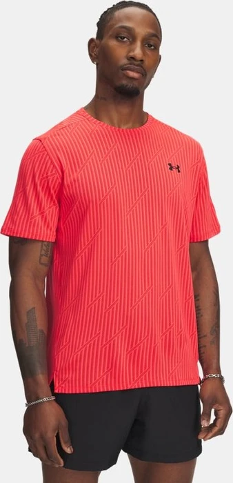 Under Armour Tech Vent Jacquard Funktionsshirt kurzarm racer red/black (Herren)