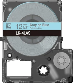 Epson LK-4LAS Beschriftungsband, 12mm, grau/hellblau