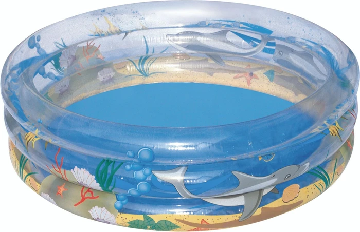 Bestway Transparent Sea Life Planschbecken rund 150x53cm