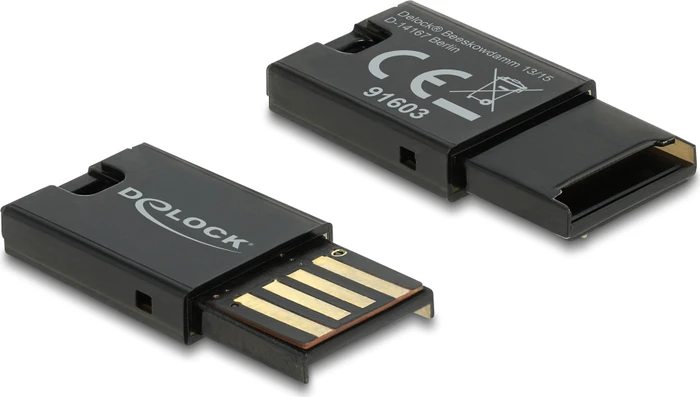 DeLOCK microSD Single-Slot-Cardreader, USB-A 2.0 [Stecker]