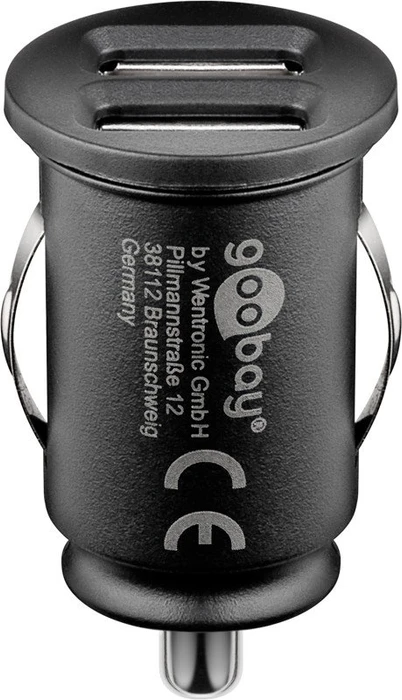 Wentronic Goobay Dual-USB Auto-Ladegerät 24W schwarz