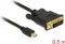 DeLOCK Mini DisplayPort 1.1 [Stecker] auf DVI-D 24-Pin [Stecker] Kabel, 0.5m Vorschaubild