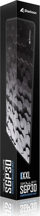 Sharkoon Skiller SGP30 XXL Hex, Gaming Mouse Mat, hellgrau/dunkelgrau