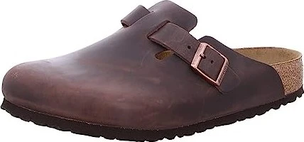 Birkenstock Boston Nubukleder Weichbettung habana