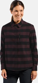 Odlo Essentials Karo Hemd langarm black/fudge (Damen)