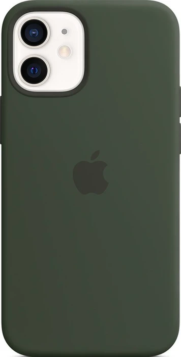 Apple Silikon Case mit MagSafe für iPhone 12 Mini zyperngrün