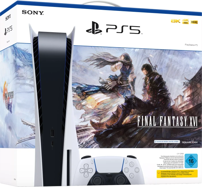 Sony PlayStation 5 - 825GB Final Fantasy XVI Bundle weiß