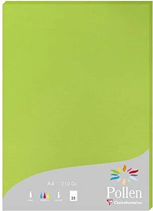 Clairefontaine Pollen Universalpapier minzgrün, A4, 210g/m², 25 Blatt