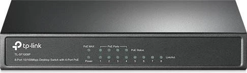 TP-Link TL-SF1000 Desktop Switch, 8x RJ-45, 57W PoE