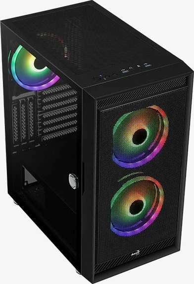 AeroCool Graphite ARGB, Glasfenster