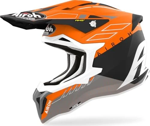 Airoh Strycker Skin matt orange/schwarz/grau