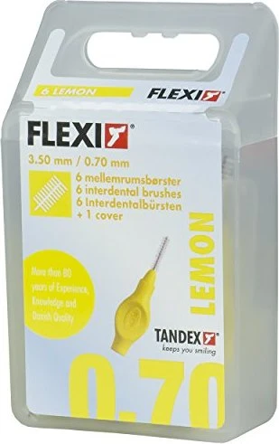 Tandex Flexi Interdentalbürste 0.7mm gelb, 6 Stück