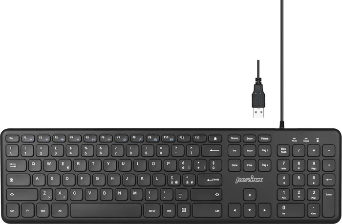Perixx Periboard-210C-C, schwarz, USB, IT