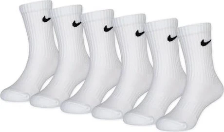 Nike Everyday Cushioned Crew Socken weiß/schwarz, 3 Paare (Junior)