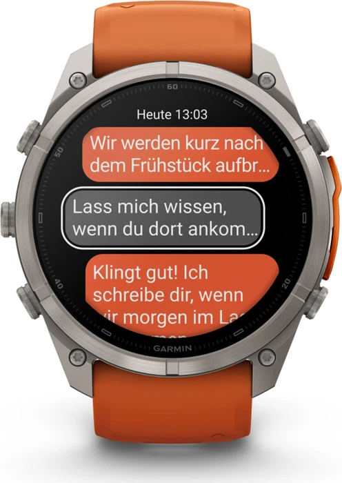 Garmin Fenix 9 Pro inReach 51mm titanium/autumn orange-spark orange
