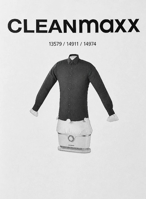 CLEANmaxx Pro Hemdenbügler schwarz
