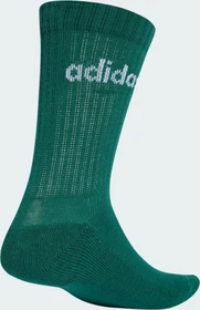adidas Linear Crew Cushioned Socken collegiate green/white, 3 Paare
