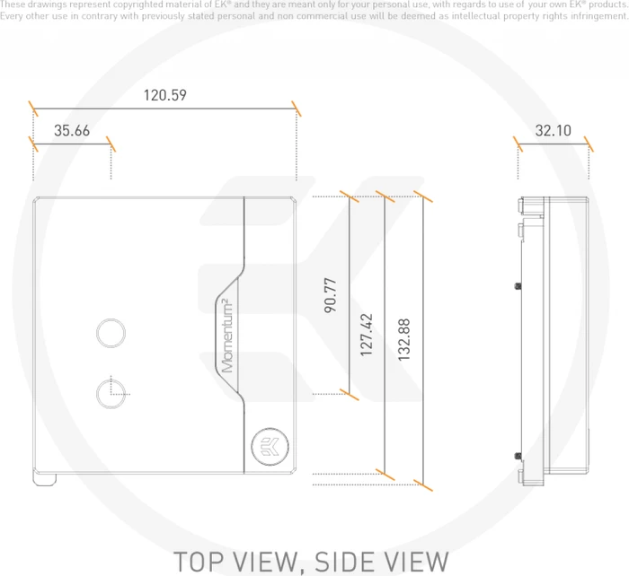 EK Water Blocks Quantum Line EK-Quantum Momentum² ROG Maximus Z690 Hero D-RGB Monoblock, Nickel, Acryl