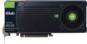 Club 3D GeForce GTX 670, 2GB GDDR5, 2x DVI, HDMI, DP