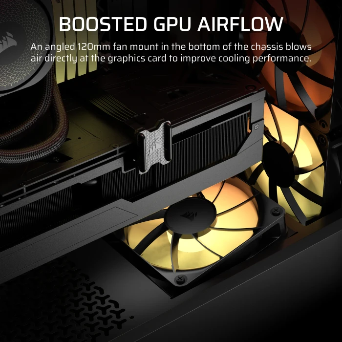Corsair 3200D RS ARGB, schwarz, Glasfenster