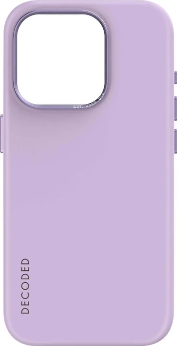 Decoded AntiMicrobial Silicone Back Cover für Apple iPhone 15 Pro Max Lavender