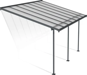 Palram Canopia Sierra Terrassenüberdachung 434x299cm grau