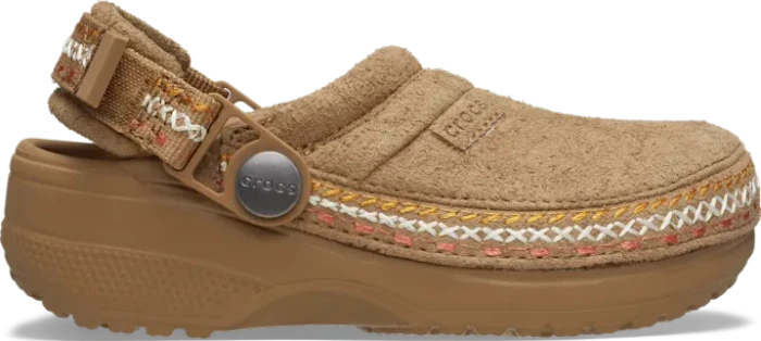 Crocs Crafted Vegan Suede Stitch Clog sepia (Junior)