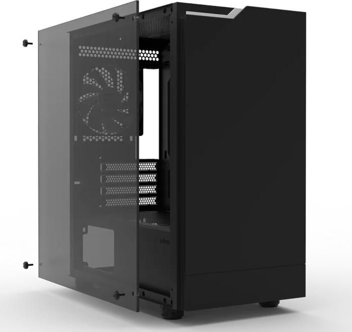 Zalman T4 Plus Black, Glasfenster