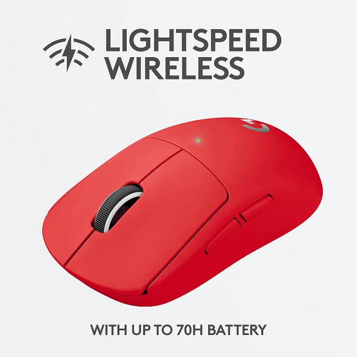 Logitech G Pro X Superlight Wireless, rot, USB