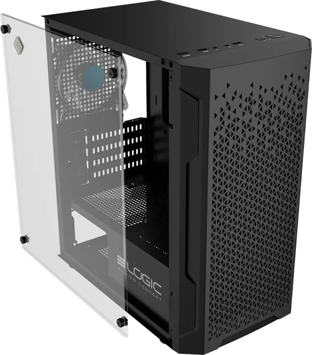 Logic Concept Aramis ARGB Mini Black, Glasfenster