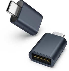 Syntech USB-Adapter, USB 3.0, 5Gb/s, USB-A 3.0 [Buchse] auf USB-C 3.0 [Stecker], Midnight, 2er-Pack