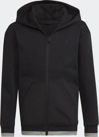 adidas ALL SZN Fleece Full-Zip Hoodie black/medium grey heather (Junior)