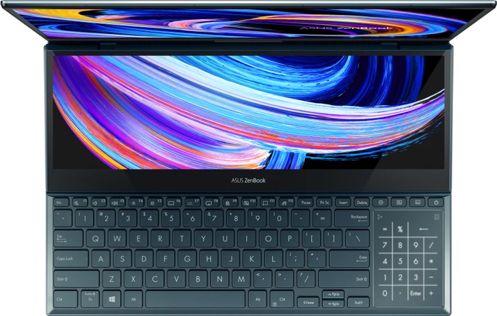 ASUS ZenBook Pro Duo 15 OLED UX582ZW-H2004X, Celestial Blue, Core i9-12900H, 32GB RAM, 1TB SSD, GeForce RTX 3070 Ti, DE
