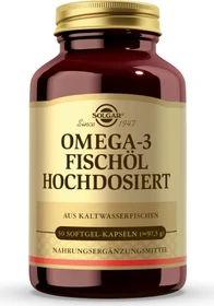 Solgar Omega-3 Fischöl hochdosiert Kapseln, 50 Stück