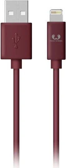 Fresh 'n Rebel USB-A to Lightning Cable 0.2m Ruby Red
