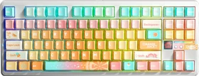 Aula F87 Pro V2 Wireless, Orange Soda, LEDs RGB, hot-swap, Outemu Blue Ice Magnetic, USB/Bluetooth, US (AUF87PV2-OS-KMICS)