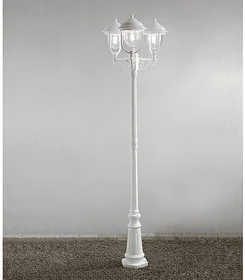 Konstsmide Parma 218cm Stehleuchte 3-flammig weiß