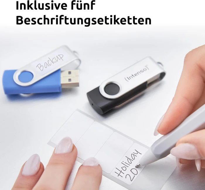 Intenso Office Line Multipack 16GB mehrfarbig, USB-A, USB 3.2 Gen 1×1, 5er-Pack