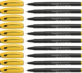 Schneider Topliner 967 Fineliner gelb, 10er-Pack