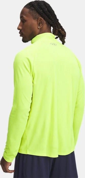 Under Armour Tech Textured Funktionsshirt langarm high vis yellow/silica green (Herren)