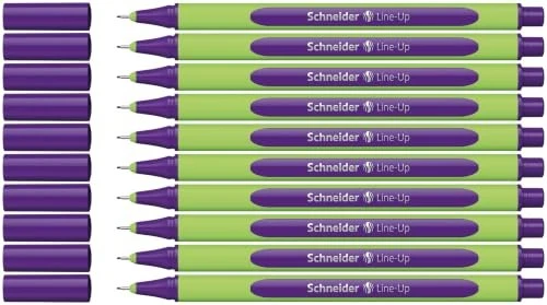 Schneider Line-Up Tintenroller (Mine) daytona violet/grün, 10er-Pack
