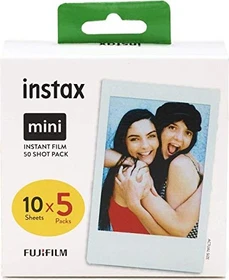 Fujifilm instax mini Sofortbildfilm White Border, 50 Aufnahmen