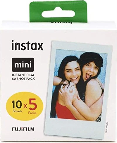 Fujifilm instax mini Sofortbildfilm White Border, 50 Aufnahmen